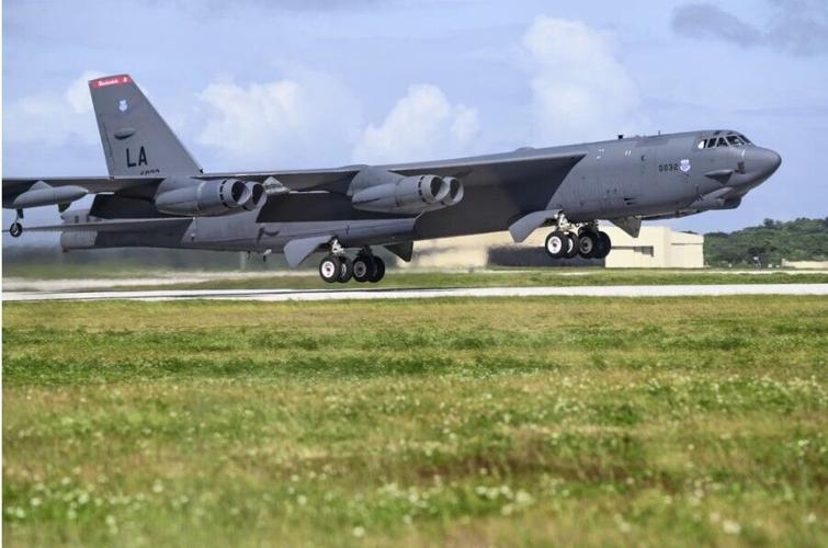 B-52 from Barksdale in Guam, USAF Jacob Thompson