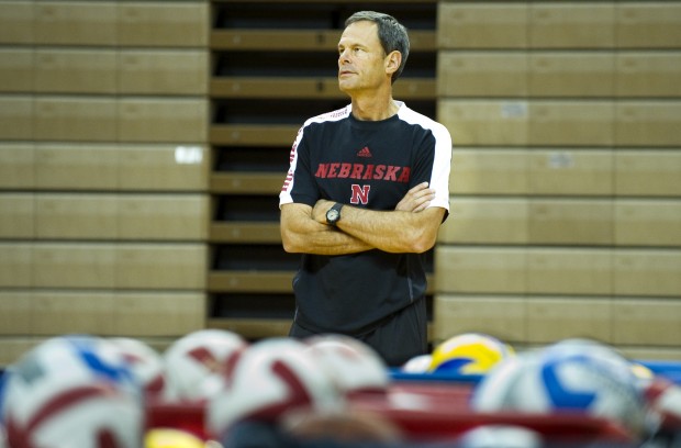 Nebraska volleyball practice