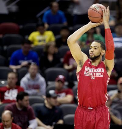Nebraska basketball practice at the NCAA Tournament, 3.20.14