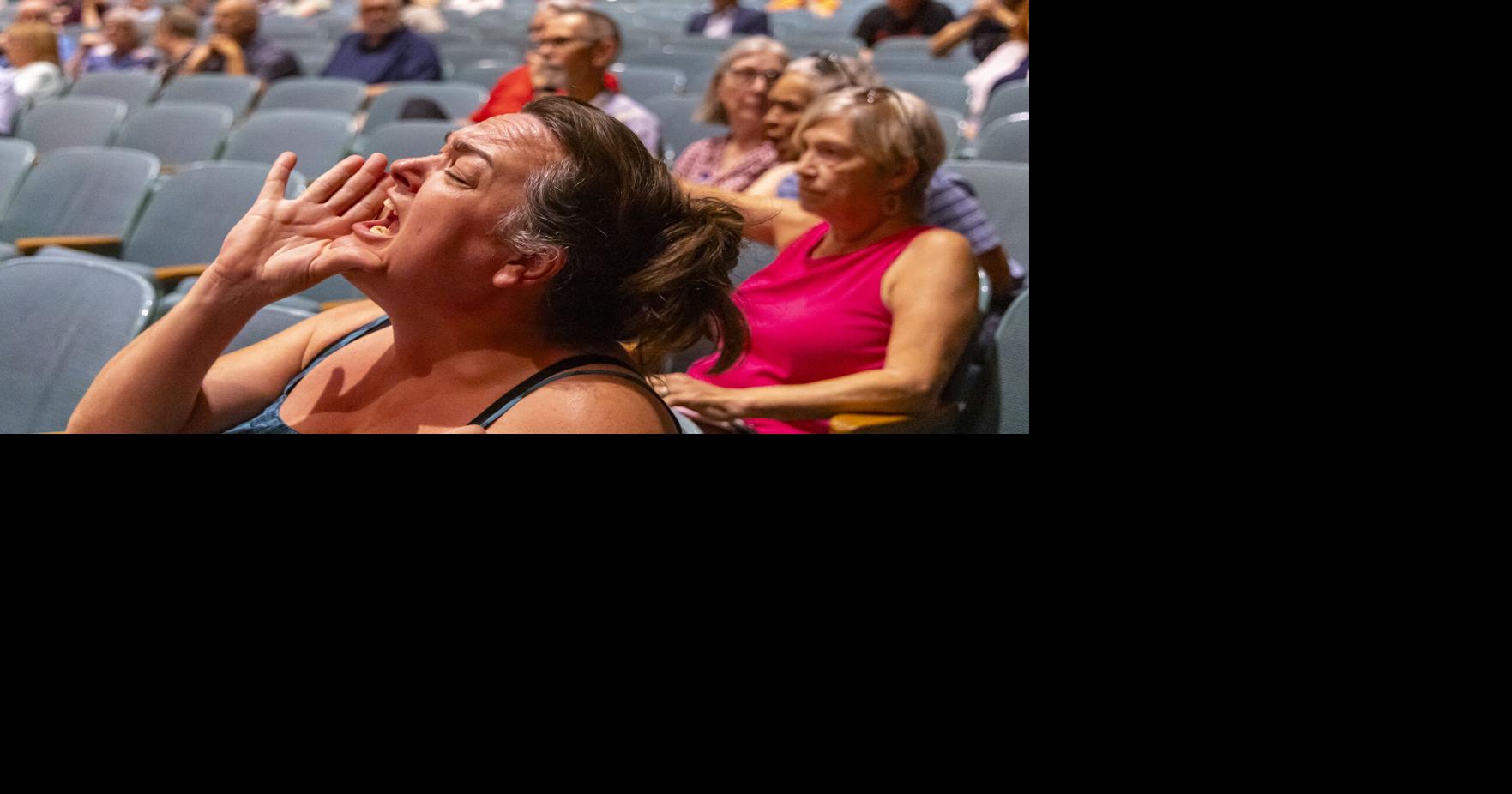 Image for Mike Flood faces toughest crowd yet at Lincoln town hall
