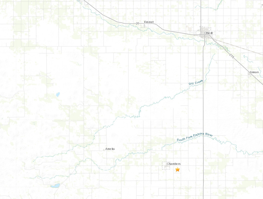 Earthquake felt in northeast Nebraska