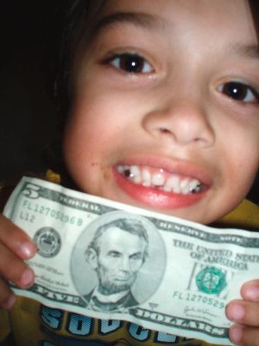 TOOTH FAIRY on a Real TWO Dollar Bill Great for Under the Pillow Cash Money  Bank Note 