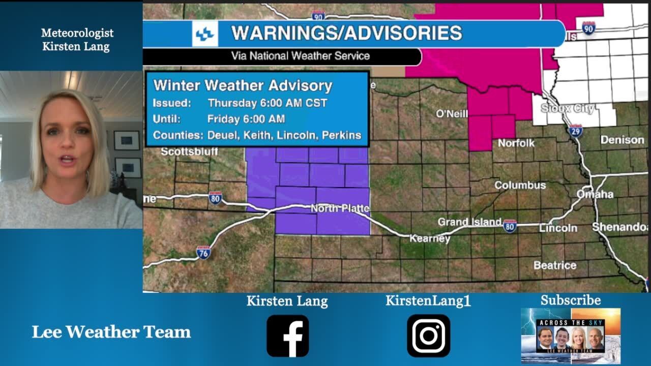 Snow and slick roads impact parts of Nebraska Meteorologist Kirsten Lang has the forecast