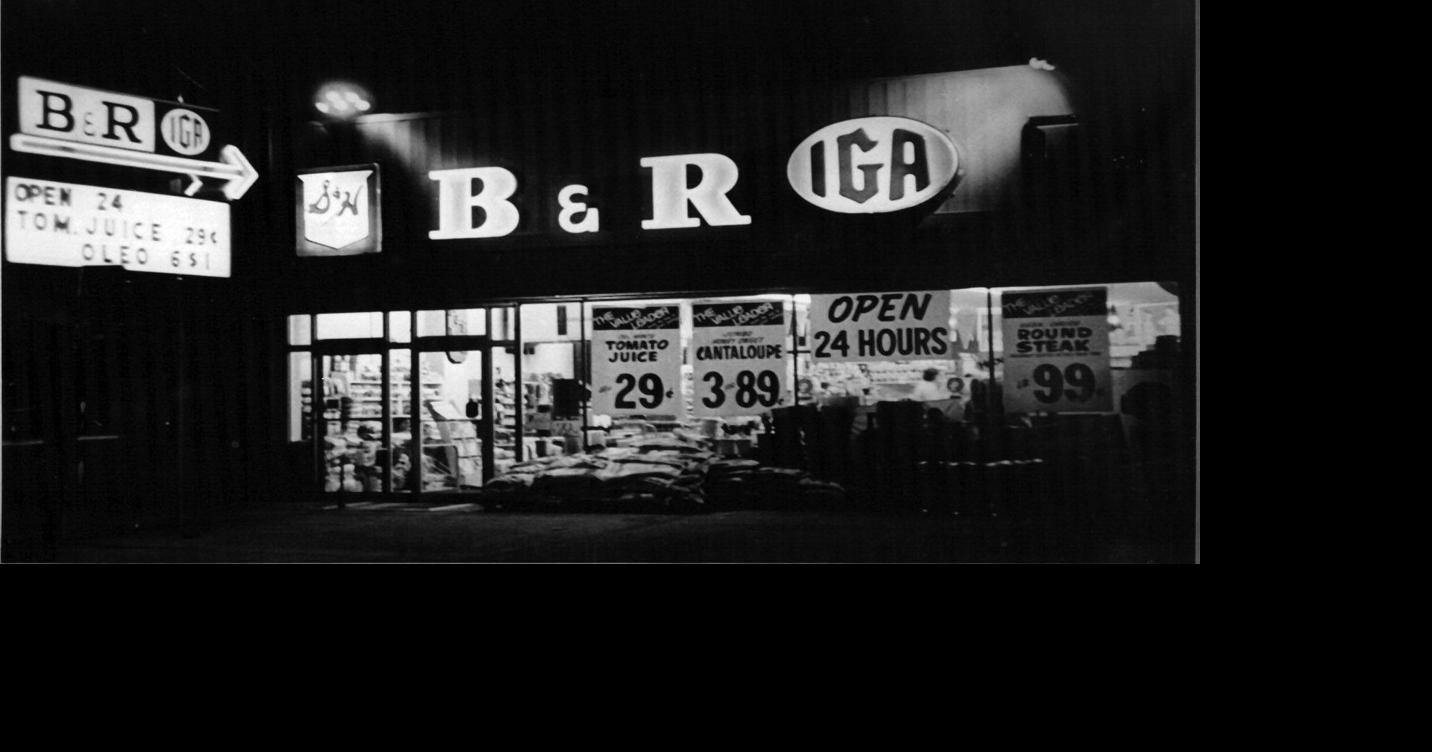 Tasteful memories of grocery shopping ad B&R Stores