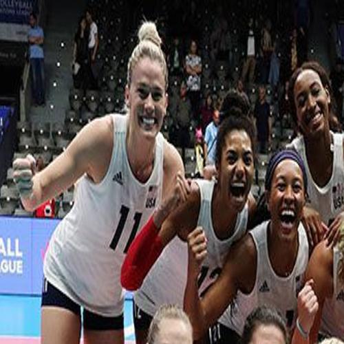 United States Women Beat No 1 Serbia In Fivb Volleyball Nations League Volleyball Journalstar Com