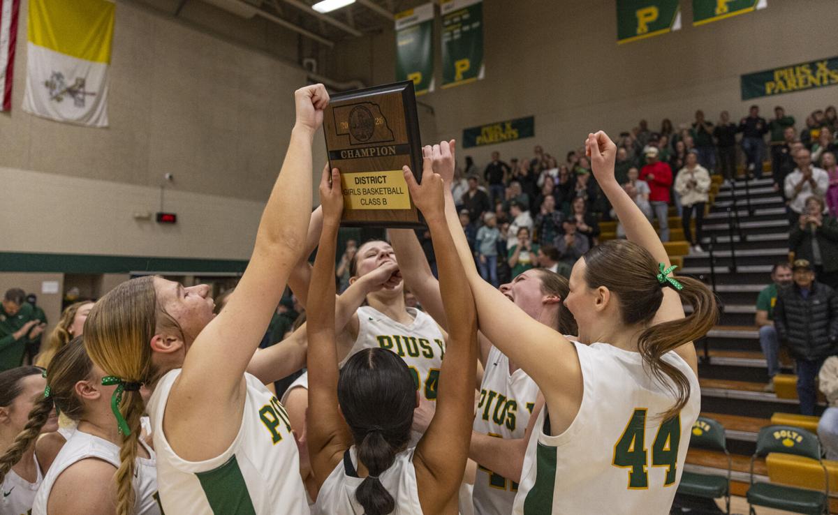 Elkhorn North at Lincoln Pius X NSAA Girls Basketball Class B3 District Final