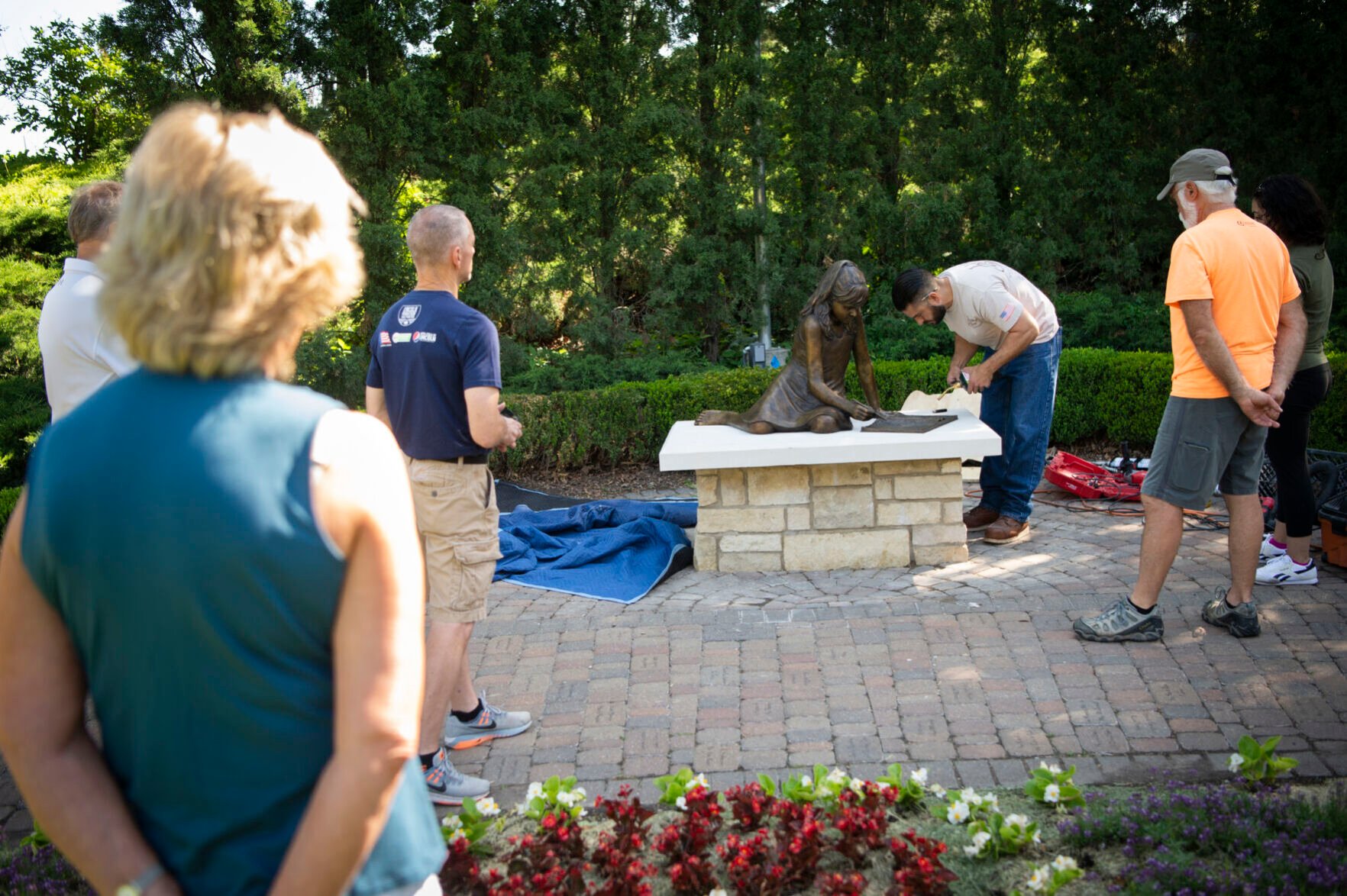 Sculpture honoring the late Beatrice Mike Seacrest installed at