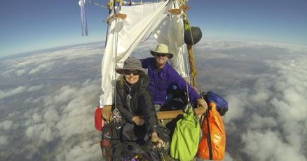 Elite pilots prepare for camping out in the sky as they compete in prestigious ballooning race Elite pilots prepare for camping out in the sky as they compete in prestigious ballooning race