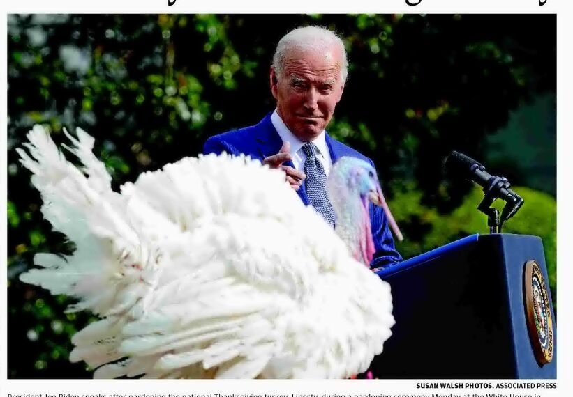 Biden Pardons Turkeys While Marking Birthday