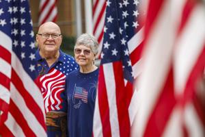 Lincoln couple honors longstanding tradition of adorning house with U.S. flags