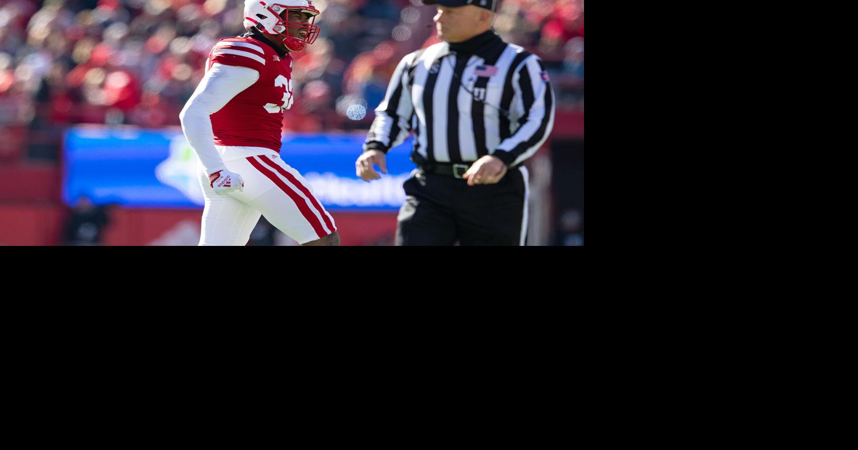 Nebraska edge Ochaun Mathis selected by Los Angeles Rams in the NFL draft