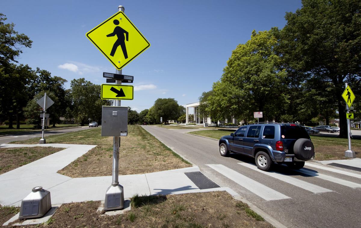 New crosswalk, flashing lights on Sheridan intended to reduce traffic