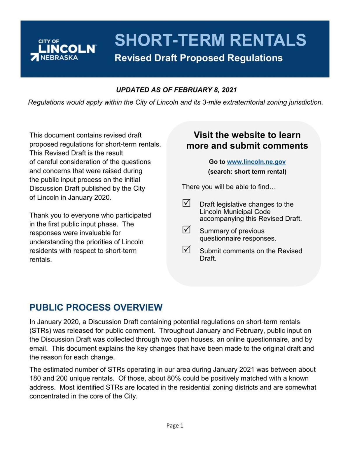 ShortTerm Rental Regulations