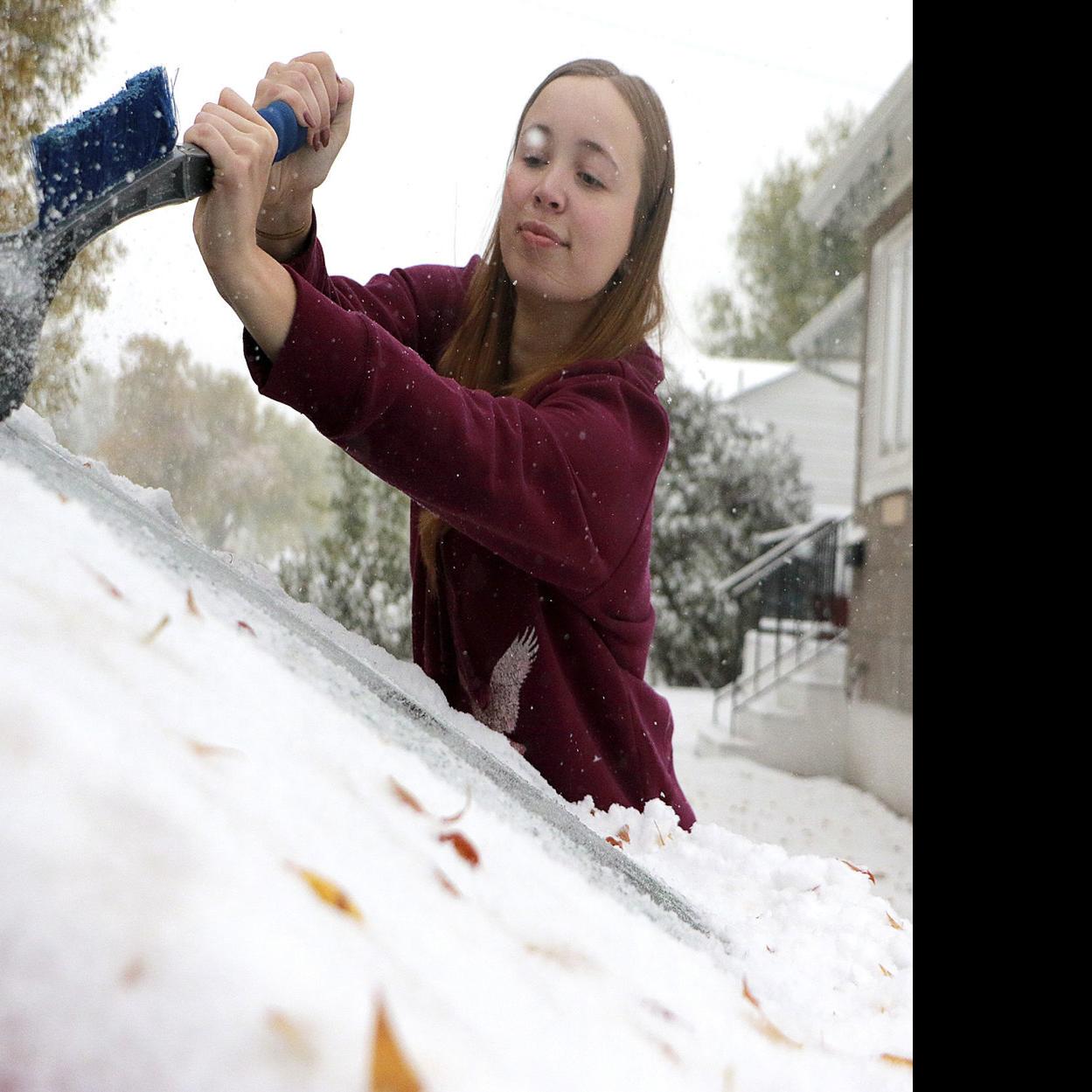 Season Greeting Snowstorm Pushing Through Nebraska Great Plains