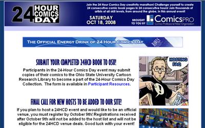 Rest up now to take part in 24 Hour Comics Day Saturday