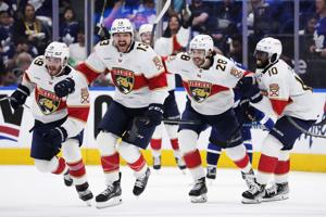 Cousins scores in OT, sends Panthers to Eastern Conference final