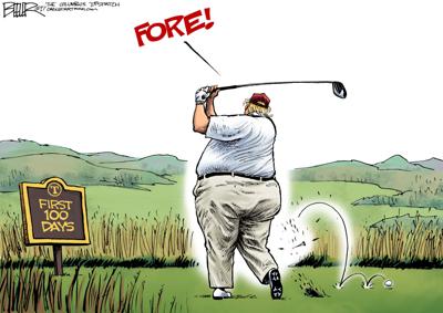 Trump S Golf Swing Sums Up His First 100 Days In Nate
