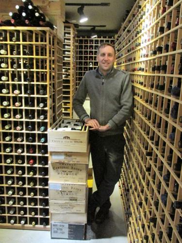 Charles Ludwig in wine vault