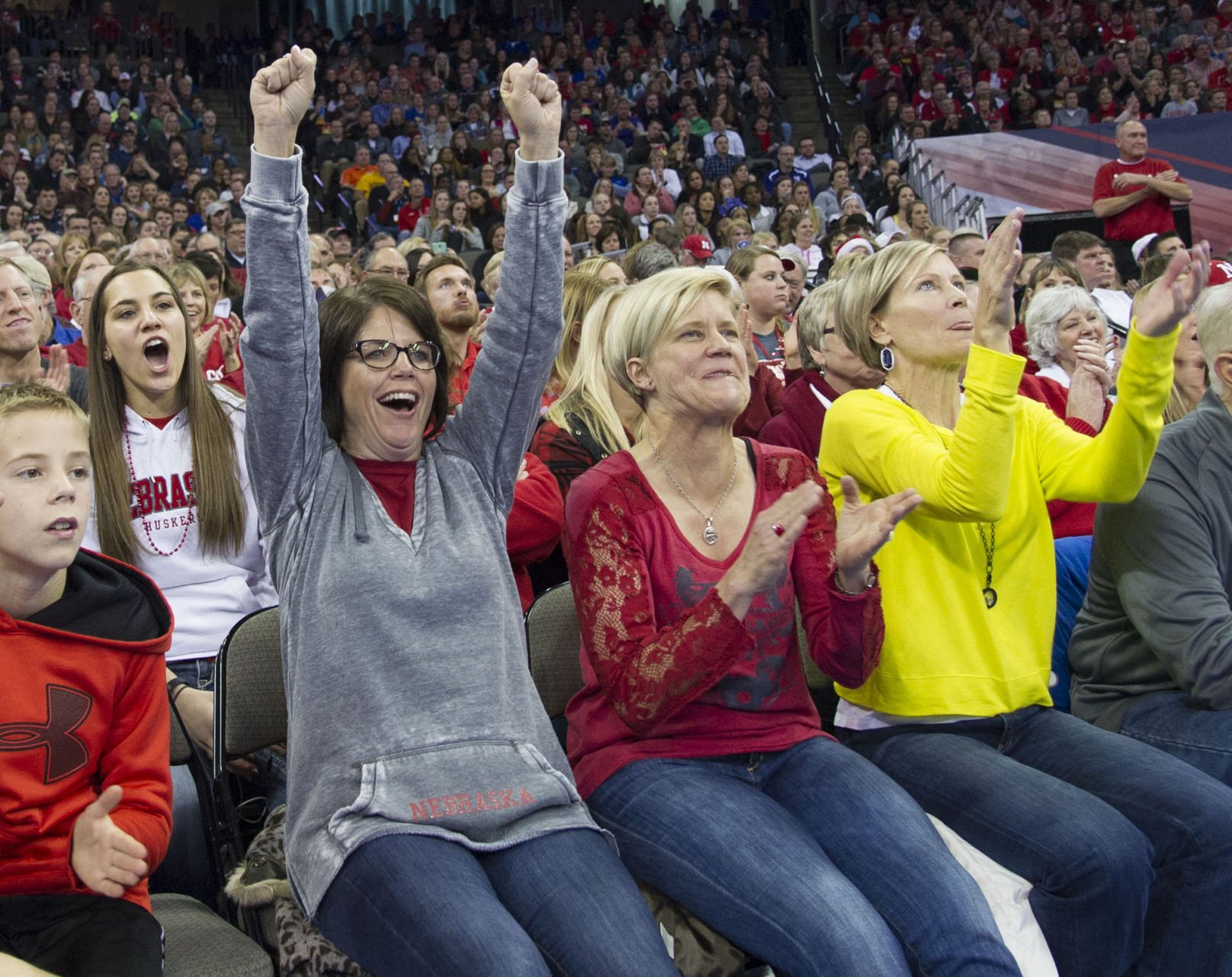 Photos: Nebraska Defeats Kansas In The Final Four | Volleyball ...