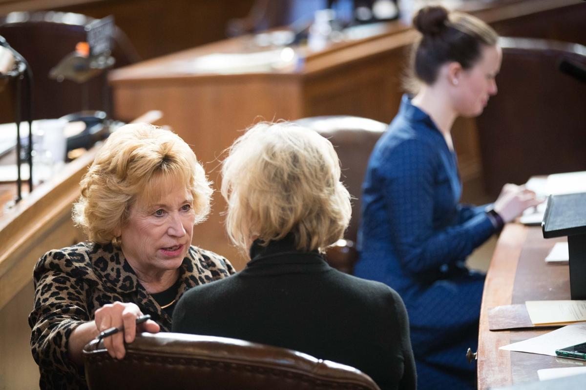 Senators talking at the Nebraska Legislature (copy)