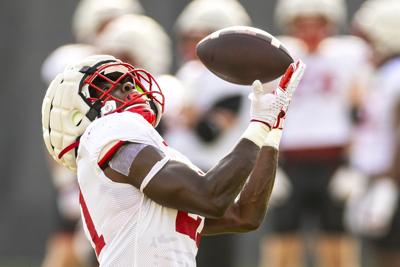 NU football practice, 8.16