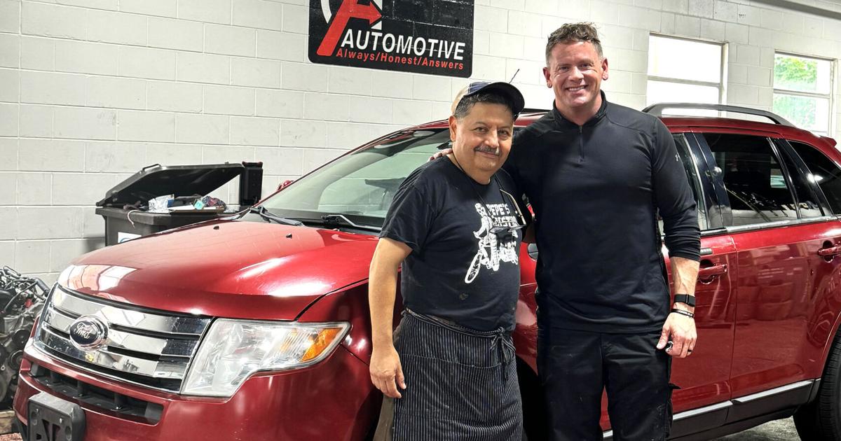 A1 Automotive owner gives car to Pepe’s Bistro owner A1 Automotive owner gives car to Pepe’s Bistro owner