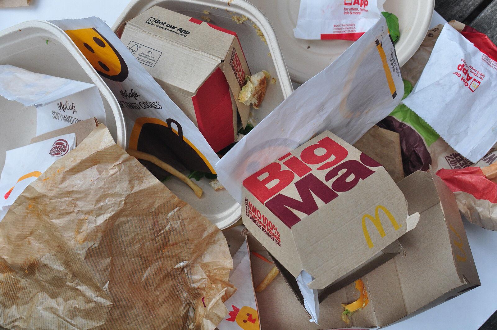 Toxic chemicals may be in fast food wrappers and takeout containers