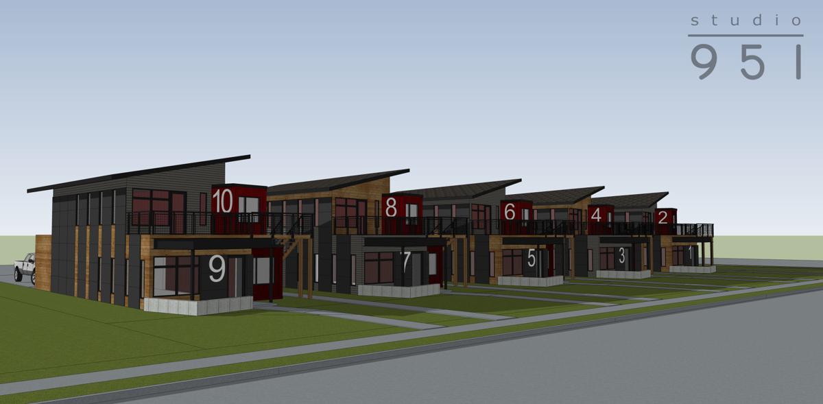 Lincoln S First Container Housing Stacking Up Taking Shape