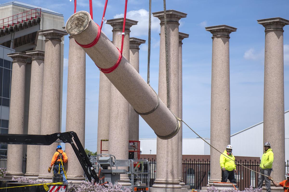 #39 Kissing Columns #39 to become part of new UNL campus entrance #39 Kissing Columns #39 to become part of new UNL campus entrance