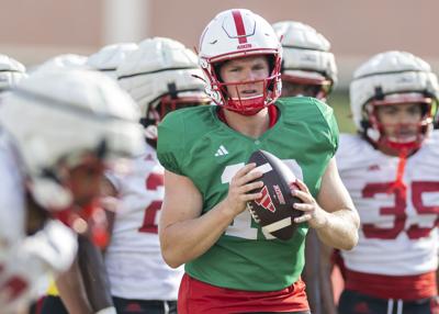 NU football practice, 8.16