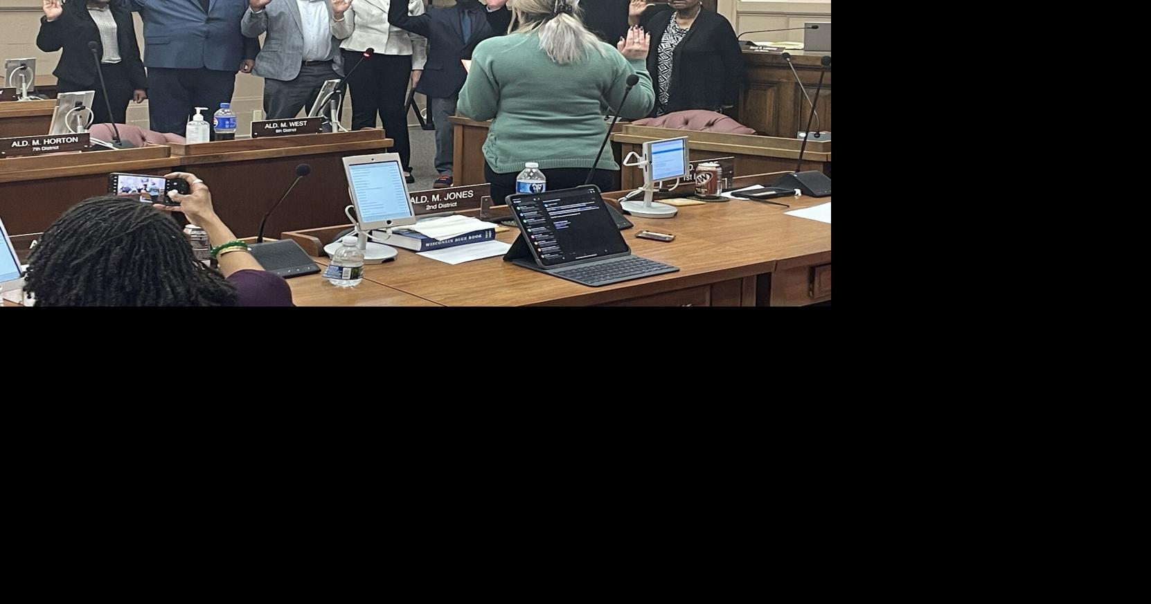 Racine Common Council alders sworn in Tuesday