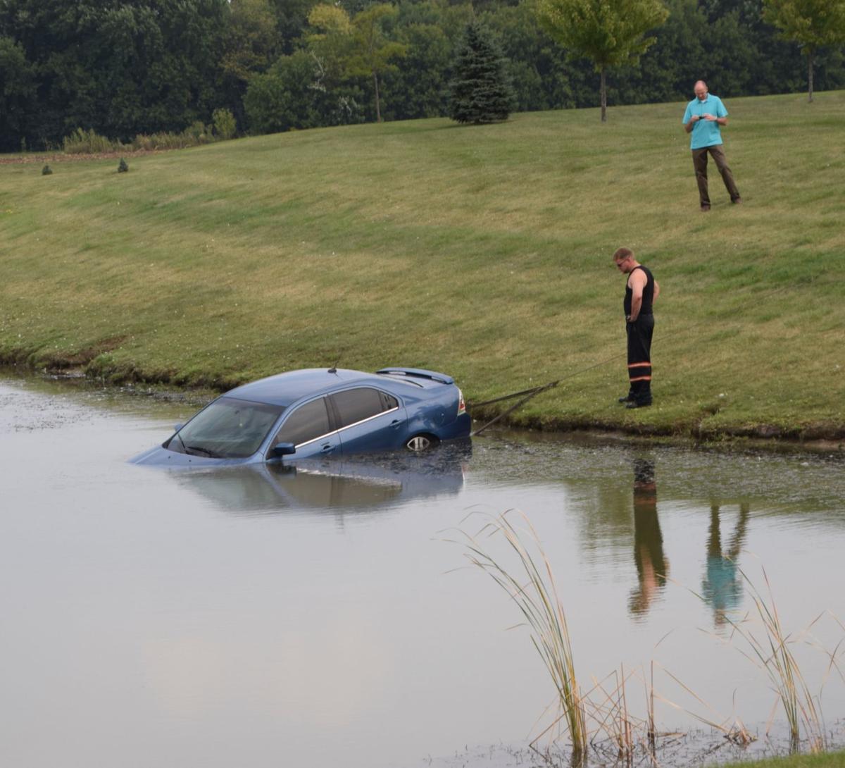 Car rolls into pond, no injuries reported Local News