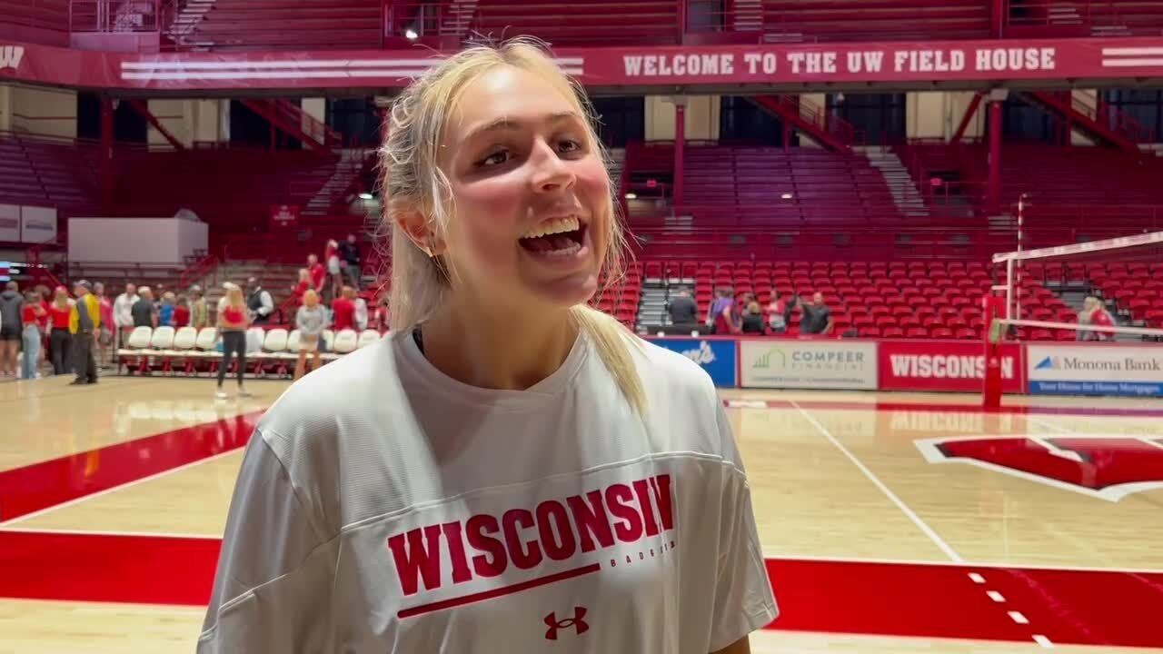 Liz Gregorski discusses the Wisconsin volleyball senior lake jump tradition
