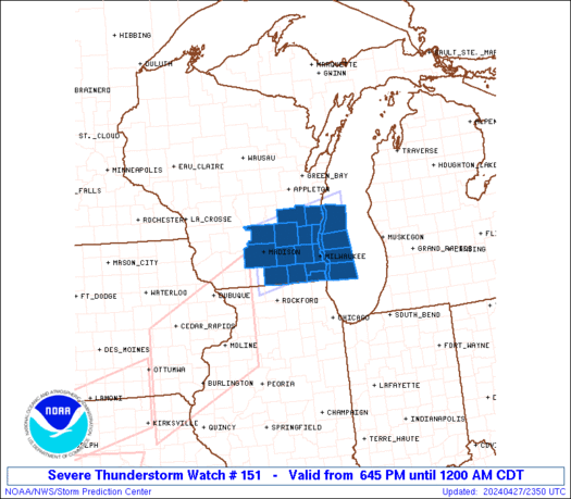 Severe Thunderstorm Watch for southern Wisconsin - Vimarsana News