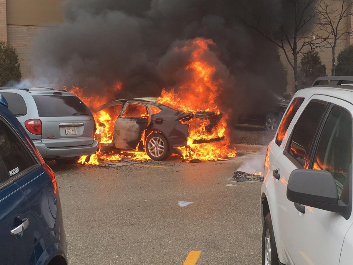 Dog rescued from vehicle fire in Lake Geneva