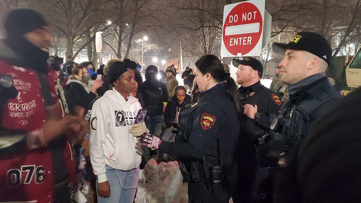 WATCH NOW: Kenosha protest, march end peacefully Tuesday night - Vimarsana News