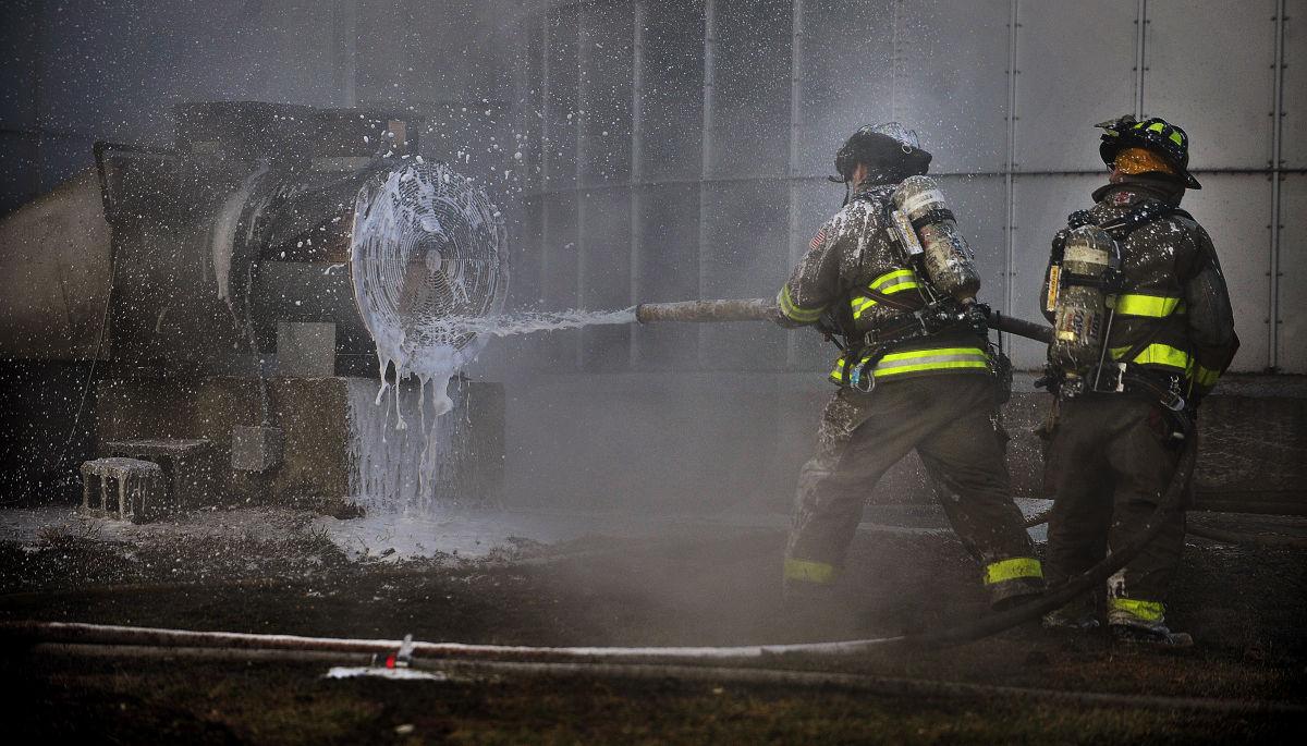 Highway H, Braun Road shut down for fire in grain silo Crime and