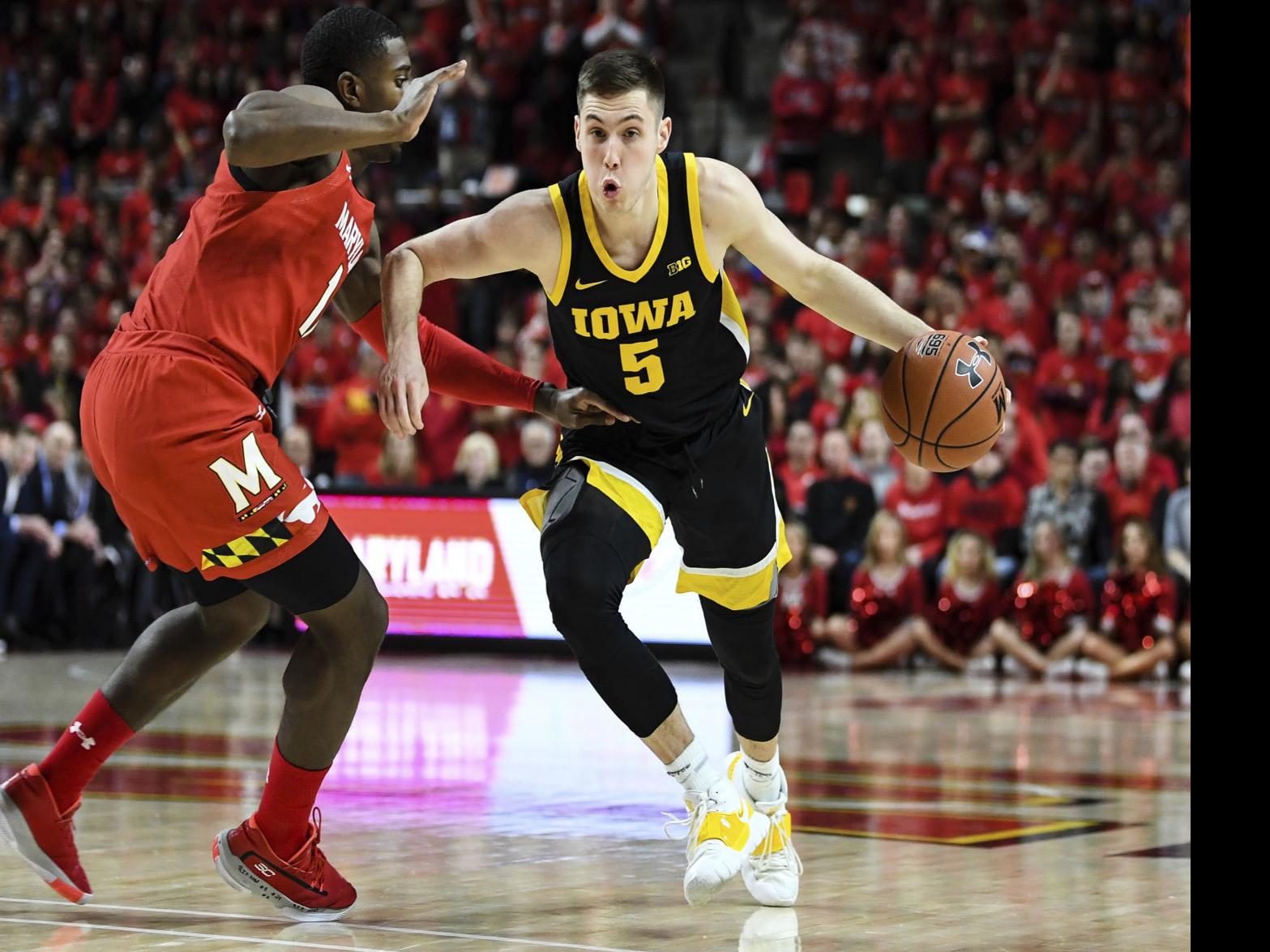 College Basketball Maryland Shuts Down Iowa S Streak Journaltimes Com