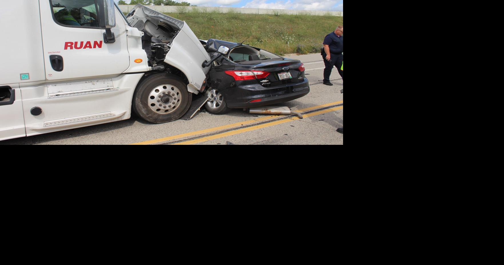 Franksville woman killed in carvs.semi crash in Caledonia