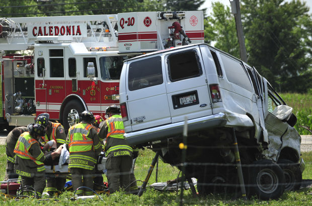 Two Taken To Hospital After Caledonia Crash