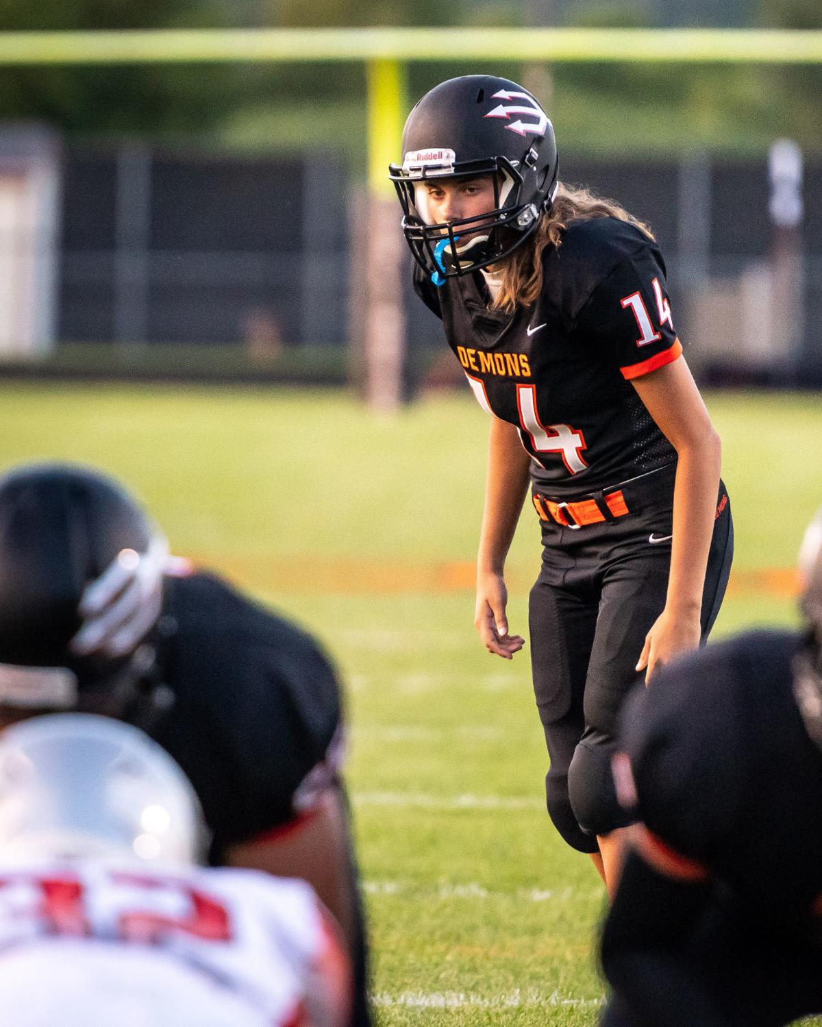 High School Football Burlington S Anderson Proves She Belongs