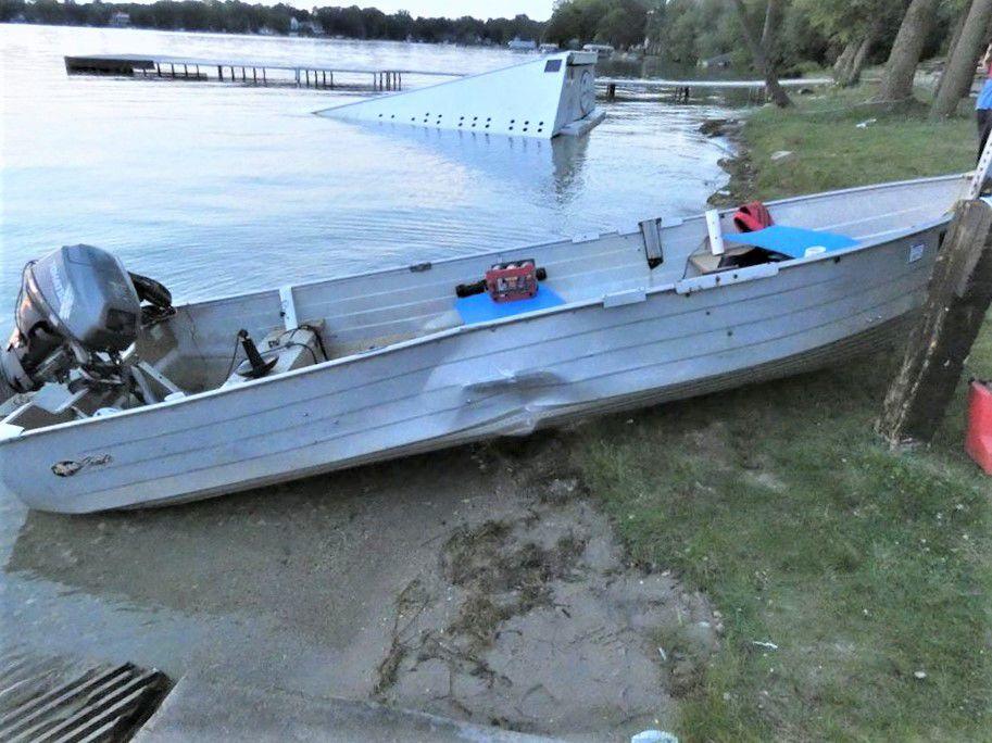 UPDATE Caledonia man thrown into water after Browns Lake boat crash