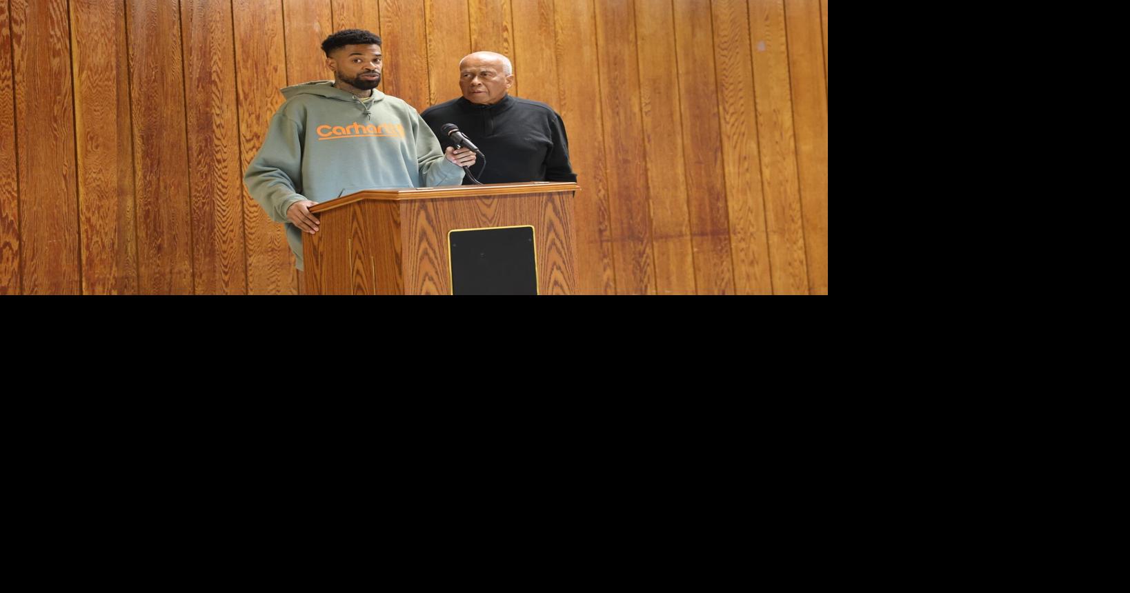 Racine man and grandson speak at Bryant Center
