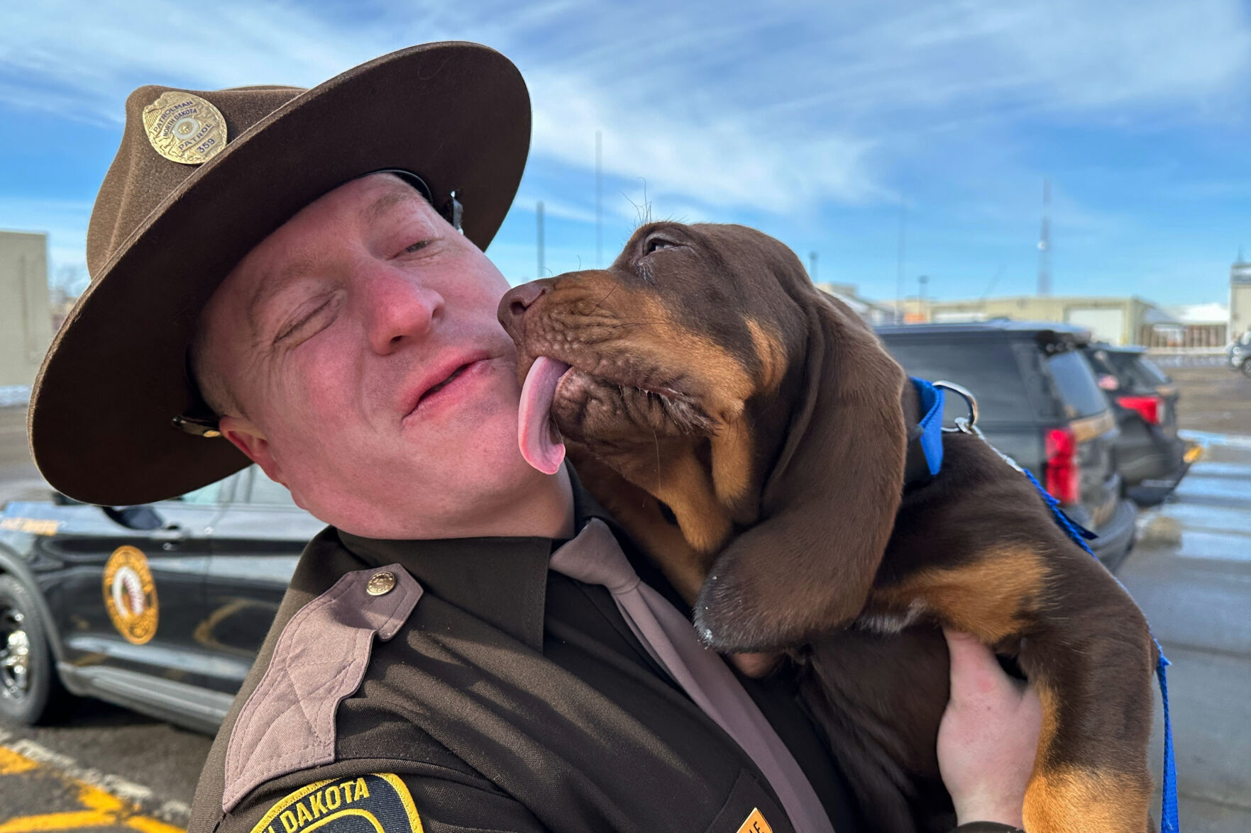 North Dakota bloodhound Beau joins Highway Patrol