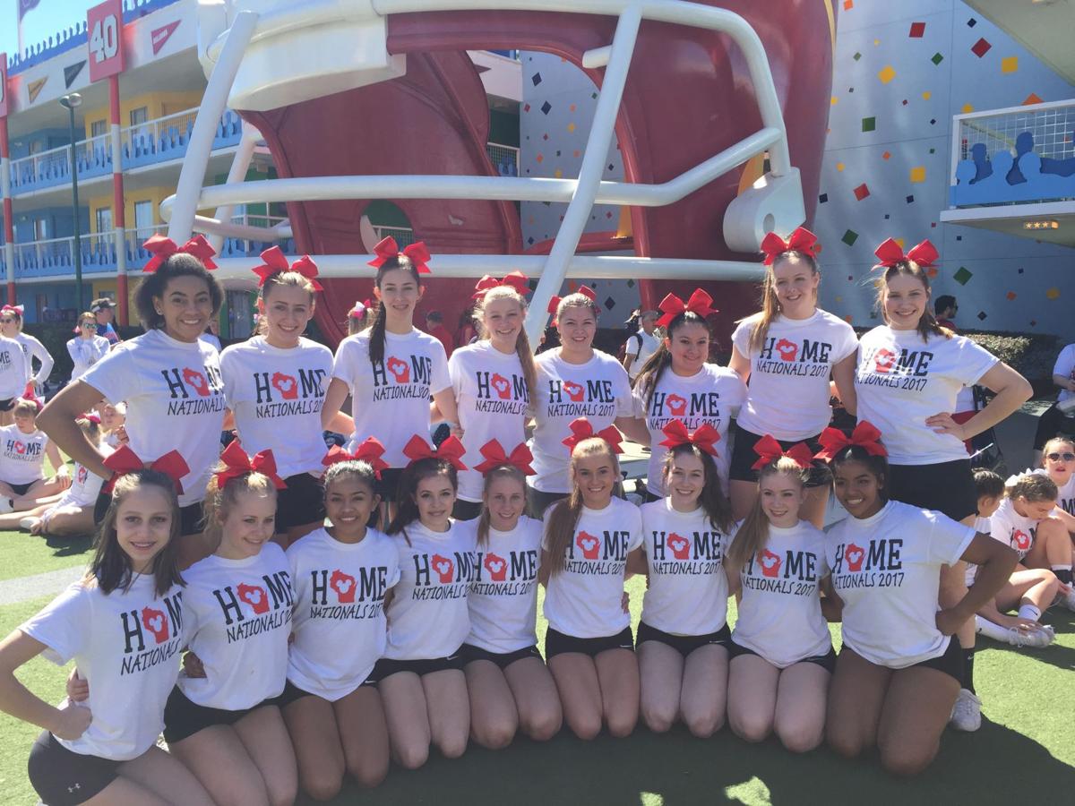 Case Cheerleaders work to perform on ESPN, at nationals A+