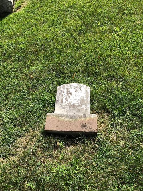 Headstones toppled, smashed and damaged last night at Mound Cemetery