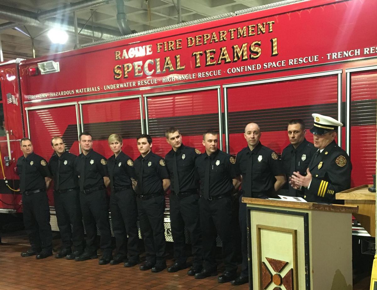 Racine Fire Department holds graduation ceremony for new firefighters