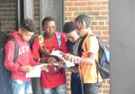 Reviewing their schedules