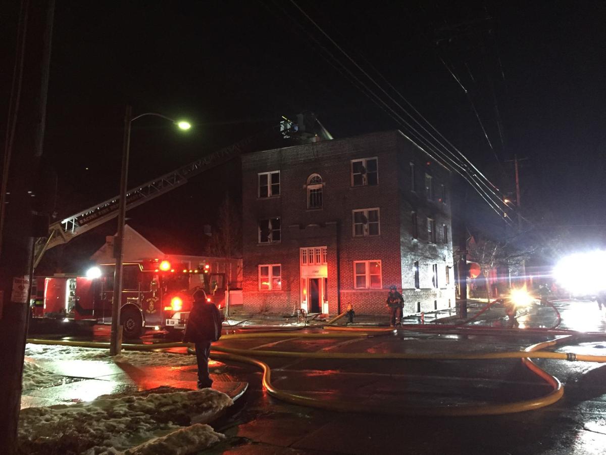 Firefighters battle fire at Grand Avenue apartment 