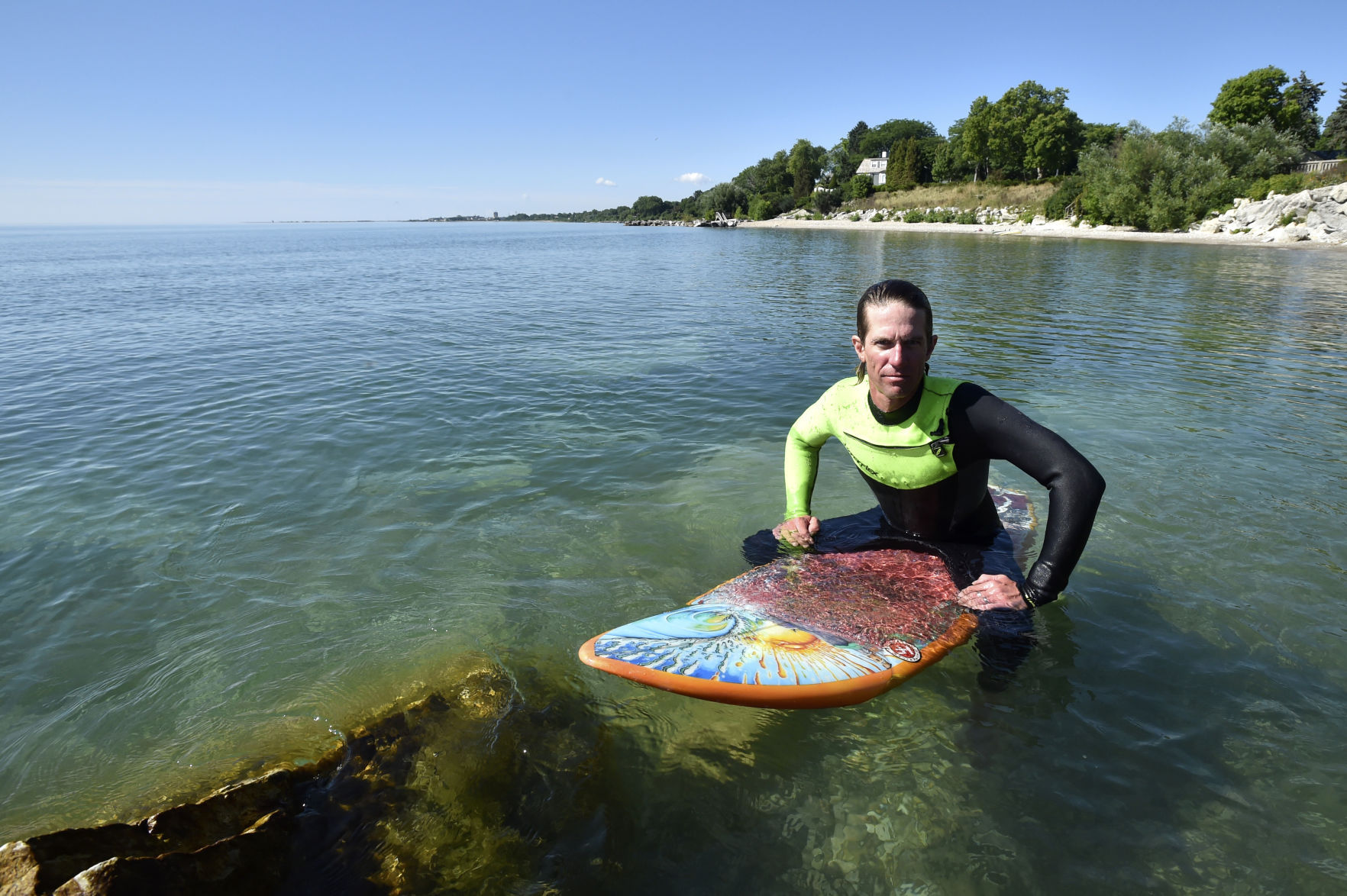 Great Lakes surfer hopes to put Racine on the map